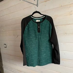 Distillery | Men’s Green & Black Long Sleeve Shirt